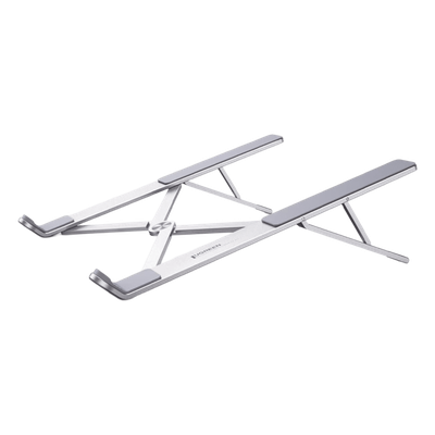 Soporte para Laptop / Ajuste de Altura 46.5-136.5 mm / Capacidad 5 kg / Compatible 11-17.3" / Diseño Plegable / Aluminio + Silicona