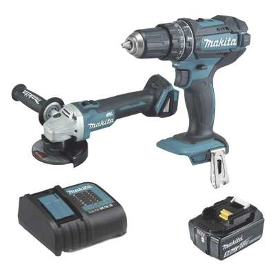 Kit Rotomartillo + Mini Esmeriladora / 18 Vcc / 5.0 Ah Li-Ion / 1900 RPM / 1/2 Pulgada / 28500 GPM