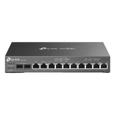 Router Multi-WAN / Controlador SDN Integrado / Switch PoE+ 110 W / 2 SFP 1G / 24,980 Sesiones Concurrentes / 942.1 Mbps