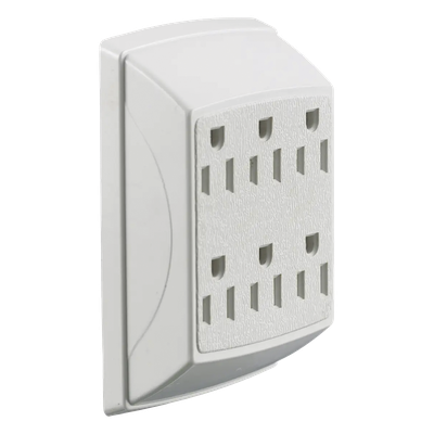 Multicontacto Dúplex / 6 Salidas / 15 A / 125 V CA / 1875 W / Aislamiento Reforzado / -40 °C a 75 °C (-40 °F a 167 °F)