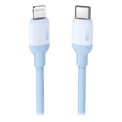 Cable USB-C a Lightning / Certificado MFi / 1 Metro (3.3 Pies) / Carga Rápida PD 20W / Sincronización 480 Mbps / Silicona TPE / Navy Blue