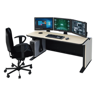 Mueble de Monitoreo / 1 Operador / Estructura Modular / Diseño Ergonómico / Compatible Video Wall
