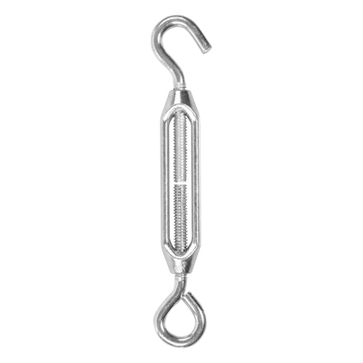 Tensor Gancho con Armella / 1/4" x 7" / 3/8" / 40.8 kg / Acero Zincado / 0.58 ft