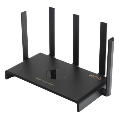 Router Wi-Fi 6 / Dual Band 2976 Mbps / 5 Antenas 5 dBi / 192 Usuarios Concurrentes / Dual WAN Gigabit / Mesh Integrado