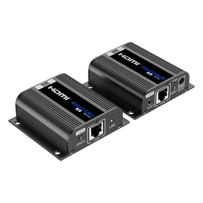 Kit Extensor HDMI / Transmisión 70 m (229.7 ft) a 1080p / 40 m (131.2 ft) a 4K@30Hz / PoC / Salida Loop / HDCP / Audio 7.1