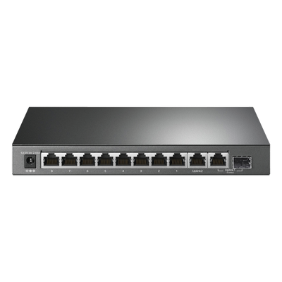 Switch PoE+ No Administrable de Escritorio / 10 Puertos / 8 Puertos PoE+ 802.3af/at / Presupuesto 123 W / Alcance Extendido 250 m (820 pies) / Rendimiento 20 Gbps