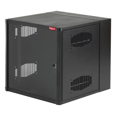 Gabinete de Pared 19" / 26 UR / Puerta con Ventana de Vidrio Templado / NEMA 12 / Instalación sin Herramientas / 1219 mm (4 ft) Alto