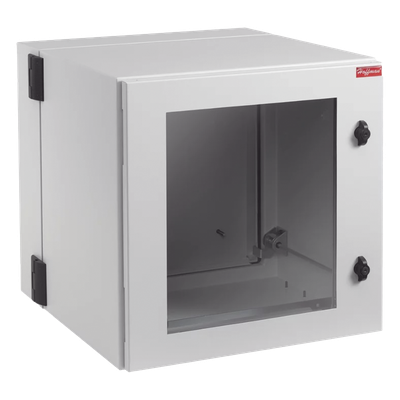 Gabinete Industrial / 12 UR / NEMA 12 / IP55 / IK10 / Montaje en Pared / 24x24x30 pulgadas / Acero / Ventana Abatible