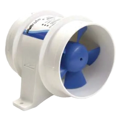 Soplador de Aire / 4 pulgadas (102 mm) / 235 CFM / 13.6 VCC / 4.3 A / Carcasa Niquelada Resistente a Corrosión