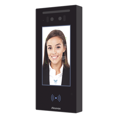 Frente de Calle IP / Pantalla Táctil IPS 5" / Doble Cámara 2 Megapixel / Reconocimiento Facial / Bluetooth y NFC / IP65