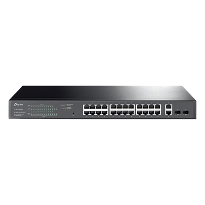 Switch PoE Administrable / 26 Puertos RJ45 Gigabit / 2 Puertos SFP / 24 Puertos PoE 802.3af/at / 250W PoE / 56 Gbps / 41.7 Mpps