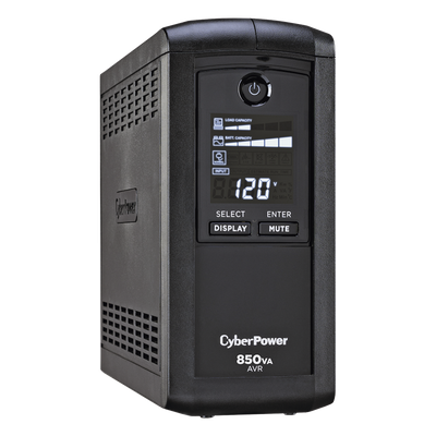 UPS Línea Interactiva / 850 VA / 510 W / 9 Tomas NEMA 5-15R / Pantalla LCD / Supresión 1080 J / Mini Torre