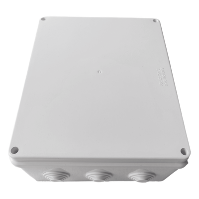 Caja de Derivación Exterior / 300 x 250 x 120 mm / IP65 / IK07 / 12 Entradas / ABS Industrial
