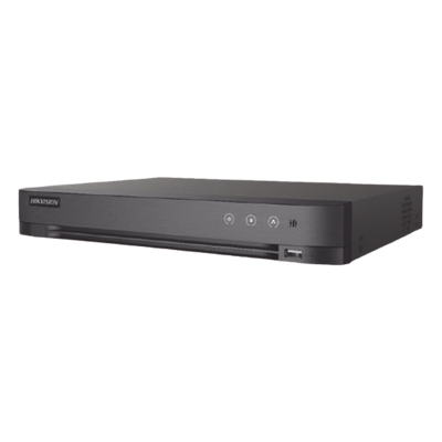 DVR Pentahíbrido / 12 Canales / 8 TURBOHD + 4 IP / 5 Megapixel Lite / Audio Bidireccional Coaxitron / Reconocimiento Facial / ACUSENSE / 1 Bahía HDD 10 TB / Salida HDMI+VGA Full HD