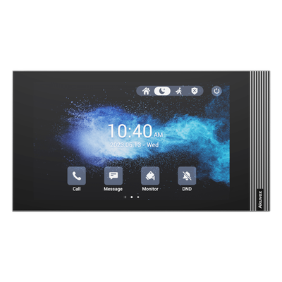 Monitor Interior IP / Pantalla Táctil 7 Pulgadas / Wi-Fi 6 / PoE / SIP 2.0 / 8 Entradas de Alarma / Montaje Horizontal o Vertical