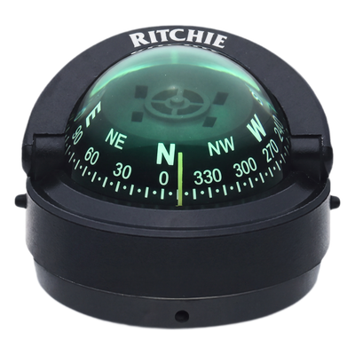 Brújula Marítima / Dial 70 mm / Iluminación Nocturna Verde / DirectiveForce Magnets / Montaje en Bracket / 100% Reparable