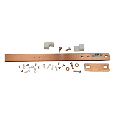 Barra de Tierra Física para Rack 19" (482.6 mm) / 1 UR / Aleación de Cobre 110 Esta