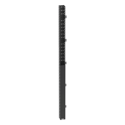 Organizador Vertical de Cables / 40 UR / 1825 mm (70.8 in) / Ancho 74.6 mm (2.94 in) / PVC / Montaje Frontal