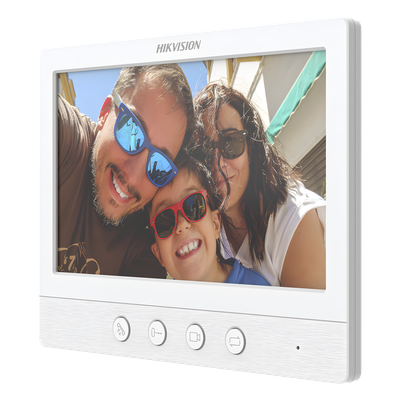 Monitor Adicional para Videoportero / Pantalla 7 Pulgadas / Resolución 1024x600 / Botones Mecánicos / Instalación 4 Hilos 100 m (328 ft)