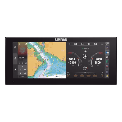 Monitor Marino Ultrawide / Pantalla 12 pulgadas / SolarMAX IPS HD / Sonar Active Imaging 91.4 m (300 ft) / Integración Mercury Honda Suzuki / NMEA 2000 Ethernet USB Wi-Fi