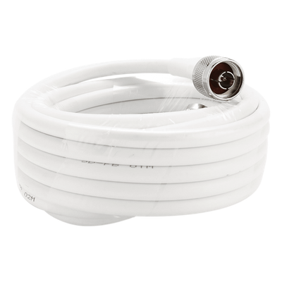 Jumper Coaxial / 50 Ohms / 15 m (49.21 ft) / N Macho a N Macho / Blindaje >90 dB / LMR300 Equivalente