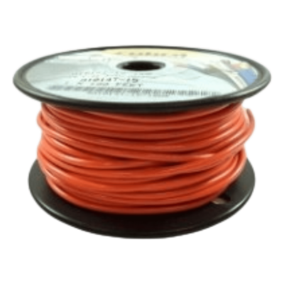 Cable Eléctrico / Calibre 14 AWG / 600 V / 105 °C Seco / 75 °C Húmedo / 100 ft (30.48 m) / UL 1015-1230 / Retardante de Llama VW-1 / Naranja