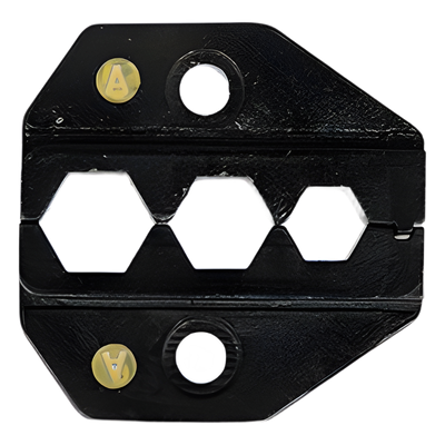 Mordaza para Plegar Conectores de Anillo / 3 Cavidades / 0.255", 0.324", 0.305" / RG-59/U, RG-6/U, Tipo F CATV