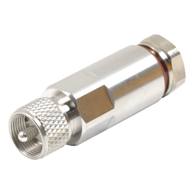 Conector UHF Macho / PL-259 / Cable HELIAX 1/2" / Tipo Rosca / Frecuencia 0-300 MHz / Teflón PTFE