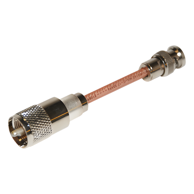 Cable RG142, con conectores BNC Macho /UHF (PL-259) Macho.