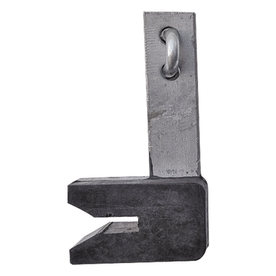Guía para Línea de Vida en Torre / Acero Galvanizado / Recubrimiento de Caucho Amortiguador / Aplicación Intemperie / 0.40 kg / Torres Mayores a 15 m (49.2 ft)