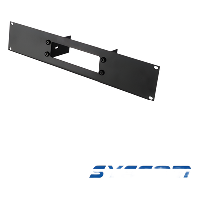 Tapa frontal de aluminio / Calibre 11 / 2U / Rack 19" (48.26 cm) / Color negro