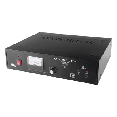 Transmisor de TV / 10 W RMS / Canal 5 VHF / Entrada RCA / Gabinete de Aluminio / 110-220 VCA