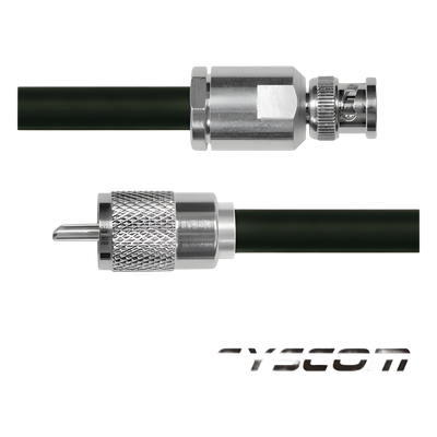 Cable RG214, con conectores BNC Macho /UHF Macho.