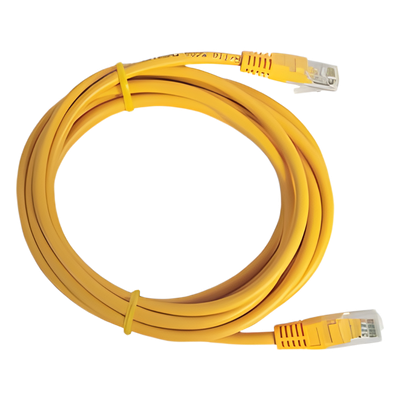 Cable de Parcheo UTP / Cat6 / 1 Metro (3.28 Pies) / Amarillo / 1 Gbps+ / RJ45 / 100 Ohm