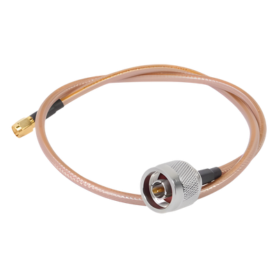 Cable coaxial / RG-142/U / N Macho a SMA Macho Inverso / 100 cm (3.28 ft) / Hasta 8 GHz