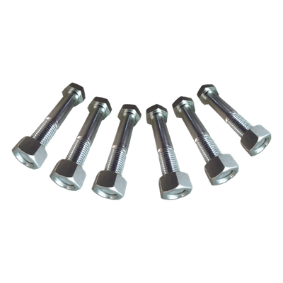 Juego de Tornillos y Tuercas / Acero Inoxidable / 3/4" x 3" / 6 Piezas / Placas Igualadoras