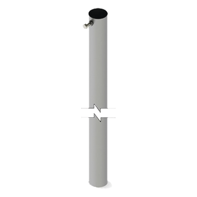 Sección de Mástil Telescópico Ligero / 3 m (9.84 ft) / 1" Diámetro / Calibre 20 / Acero Galvanizado