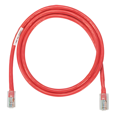 Cable de parcheo UTP Categoría 5e, con plug modular en cada extremo - 1.5 m. - Rojo