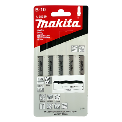Paquete de 5 Sierras para Caladora / 75 mm / 9 TPI / Corte 3-65 mm / Madera, Triplay, PVC