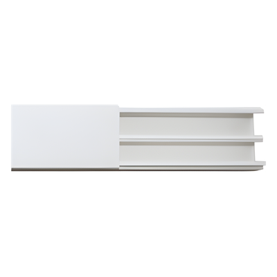 Canaleta de PVC / 17 x 35 mm / 2.5 m (8.2 ft) / Auto-extinguible / Resistente a UV