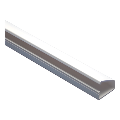 Canaleta Tipo Bisagra / PVC Autoextinguible / 20x10x1100 mm / Cinta Adhesiva / Paquete 4 Piezas