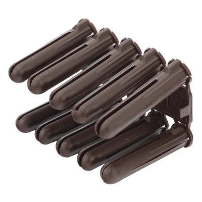 Taquete de Fijación / Doble Expansión Multidireccional / Tornillo 10 mm x 44.5 mm (1 3/4") / Resistencia 80 kg / Polietileno HDPE / Rango Térmico -50°C a +80°C