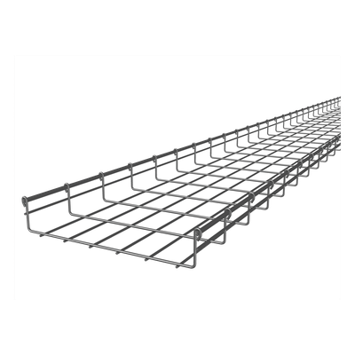 Charola Tipo Malla / 66x350 mm / Electro Zinc 15-20 μm / 368 Cables Cat6 / 3 m (9.84 ft)