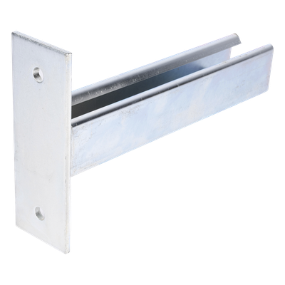 Ménsula Unicanal, 150mm, con acabado Electro Zinc