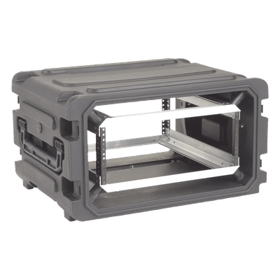 Gabinete Móvil con Amortiguador / Rack 19" / 4U / Ruedas Integradas / Resistente a Golpes y Agua / 23.875" Profundidad Riel a Tapa