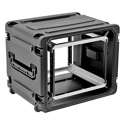 Gabinete Móvil con Amortiguador / Rack 19" 10U / Profundidad 20" (0.51 m) / Ruedas Integradas / Resistente a Golpes y Agua