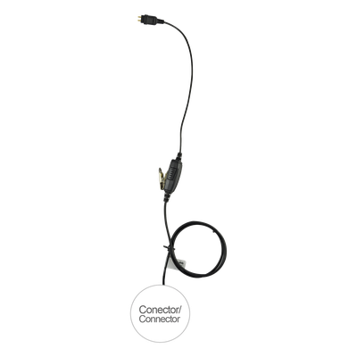Micrófono de Cable / Serie LOC / Compatible ICOM IP100H / Conector 5 lb / Kevlar Reforzado / PTT Ergonómico