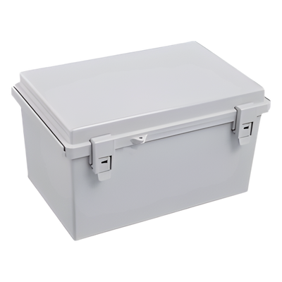 Gabinete Plástico para Exterior (IP65) de 185 x 285 x 180 mm Cierre por Broche.