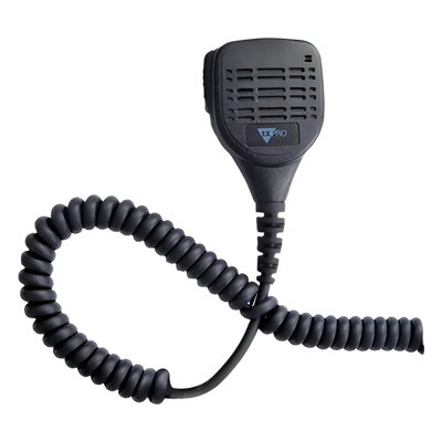 Micrófono-Bocina Portátil / Impermeable IP55 / Cancelación de Ruido / Cable PU Reforzado con Kevlar / Pinza Giratoria 360° / Jack 3.5 mm