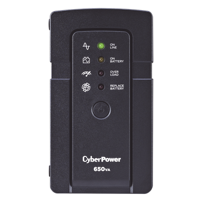 UPS de 650 VA/400 W, Topología Standby, Compacto, Entrada 120 Vca NEMA 5-15P, Con 3 Tomas Respaldo/Protección y 3 Tomas Solo Protección NEMA 5-15R